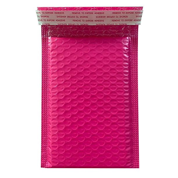 Bubble Mailers Padded Envelopes Lined Poly Mailer Self Seal Hot Pink 100Pcs Lot